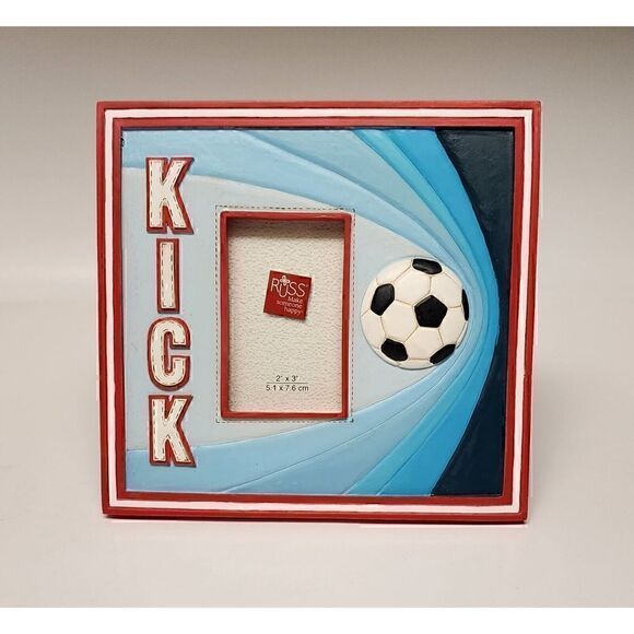 Russ 6 Inches "KICK"Picture Frame Holds 2"x 3" Photo NIB - Picture 2 of 5